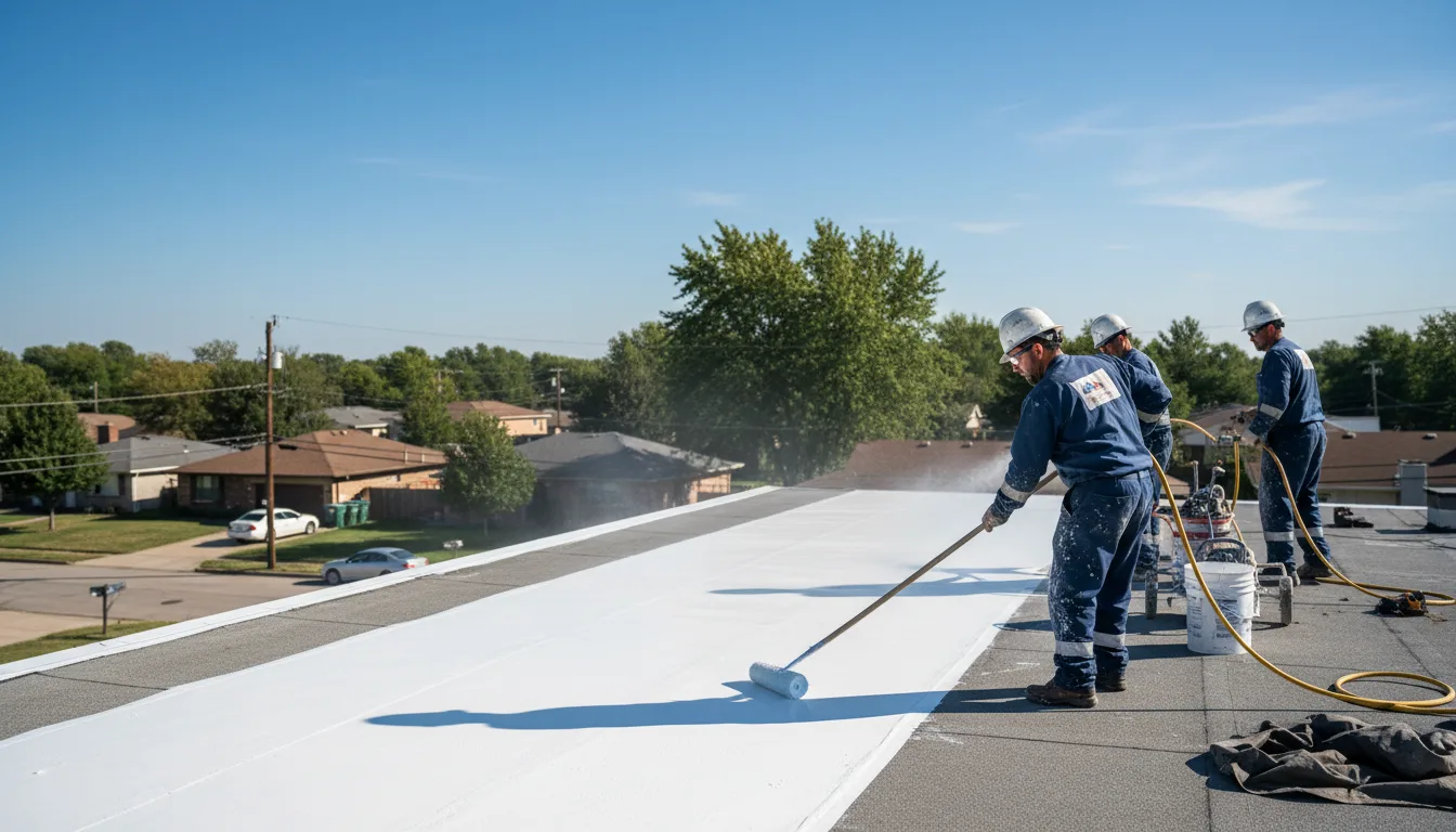 Commercial roof coating in Bradley, SD near me